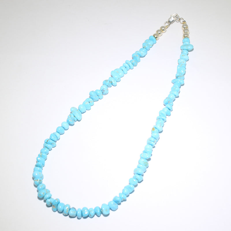 Turquoise Necklace by Navajo 15.5"