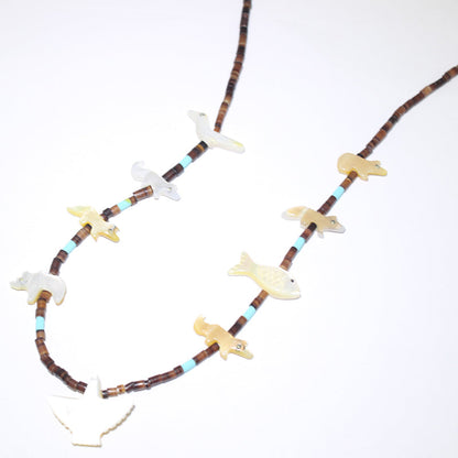 Fetisch-Halskette von Navajo
