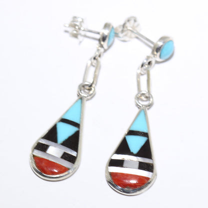 Anting Inlay oleh Zuni