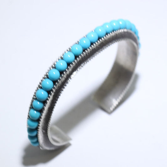 Bracelet en turquoise par Aaron Anderson 5-1/4"
