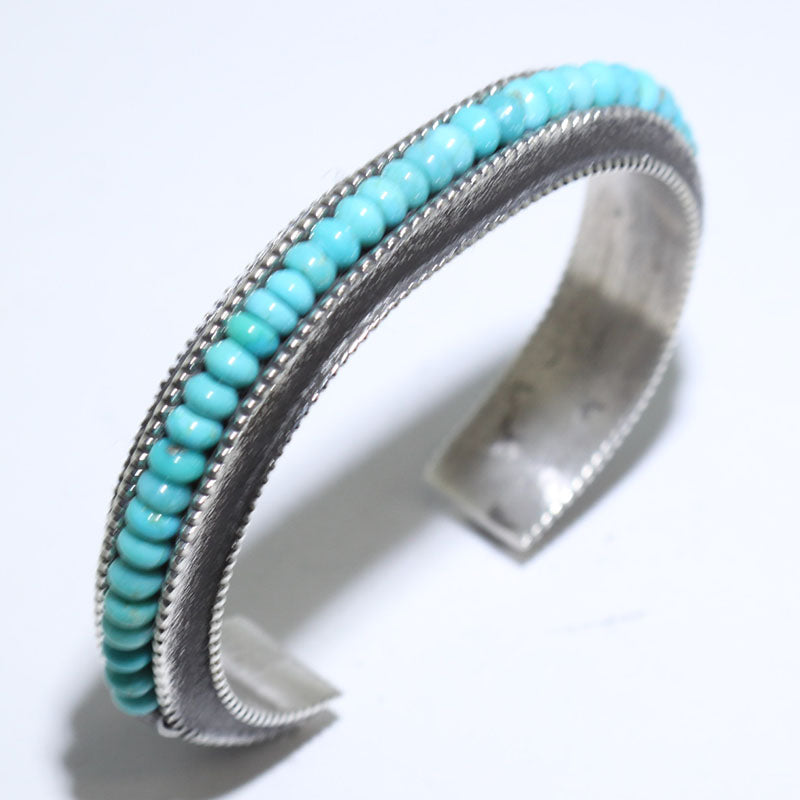 Turquoise Bracelet by Aaron Anderson 5-1/4"