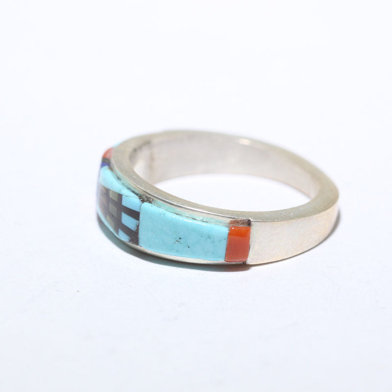 Bague Micro Incrustation par Erwin Tsosie taille 8