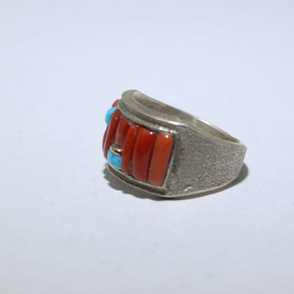 Bague incrustée par Matthew White taille 8