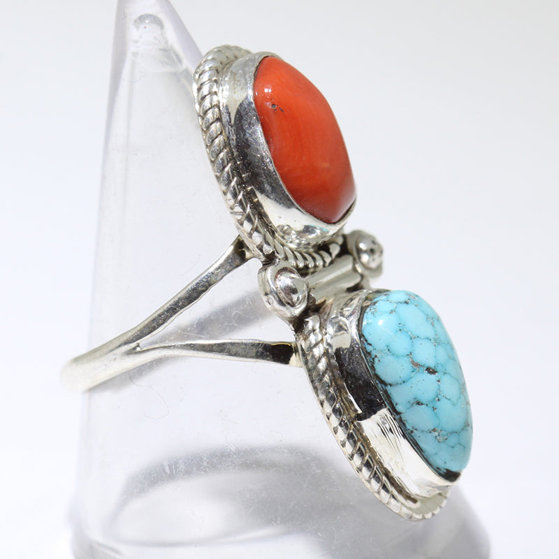 Turquoise Ring by Navajo- 7.5