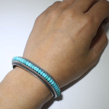 Bracelet en turquoise par Aaron Anderson 5-1/4"