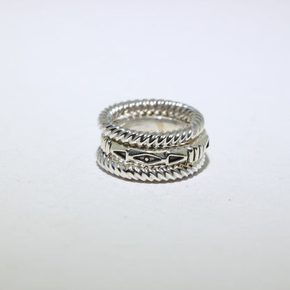 3 Set Silver Ring by Jennifer Curtis