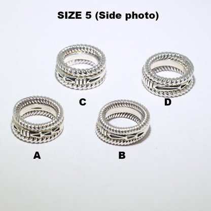 3 Set Silver Ring by Jennifer Curtis