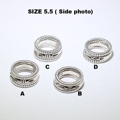 3 Set Silver Ring ni Jennifer Curtis