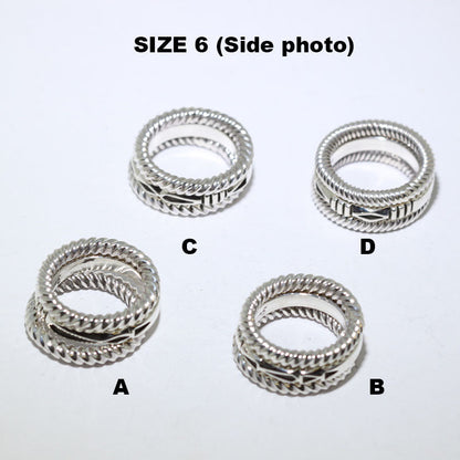 3 Set Silver Ring by Jennifer Curtis