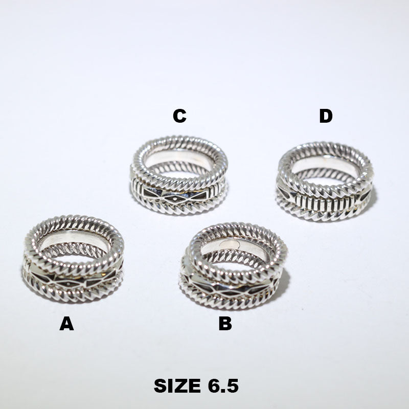 3 Set Silver Ring ni Jennifer Curtis