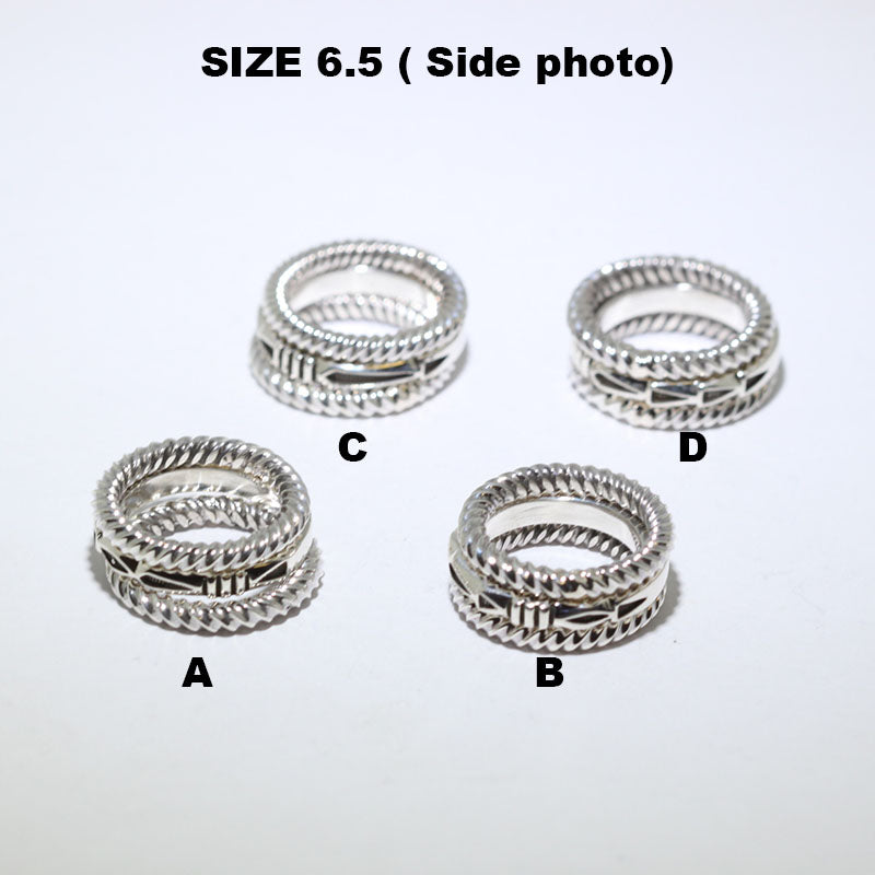 3 Set Silver Ring ni Jennifer Curtis