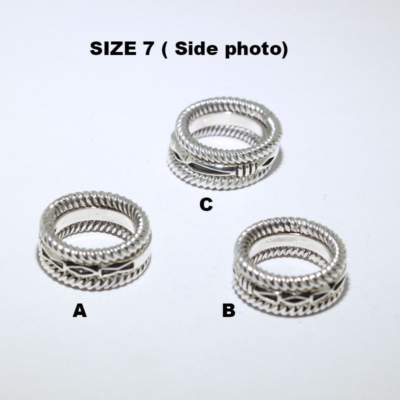 Set 3 Cincin Perak oleh Jennifer Curtis