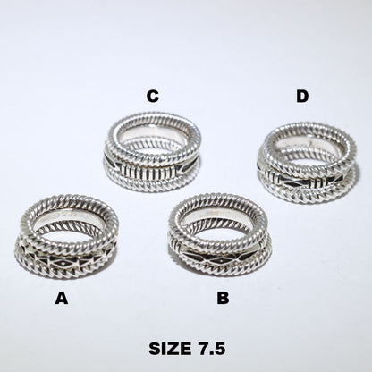 3 Set Silver Ring by Jennifer Curtis