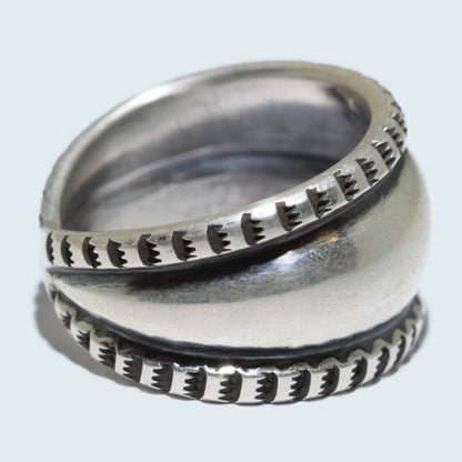 哈里森·吉姆製作的純銀戒指，尺寸12