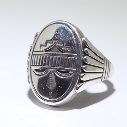 查理·约翰设计的银戒指 12号