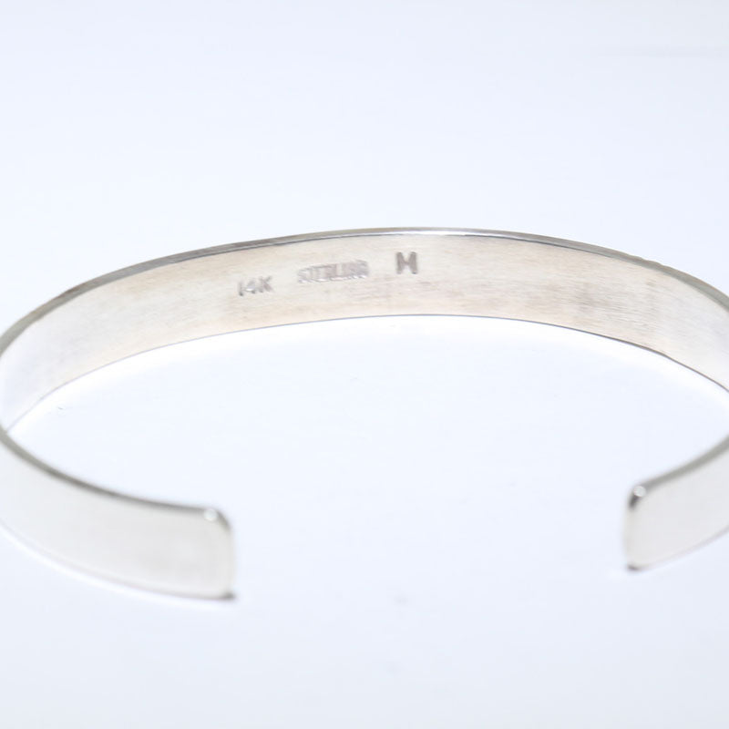 Silver/14K Pulseras ni Amos Murphy 5-7/8"