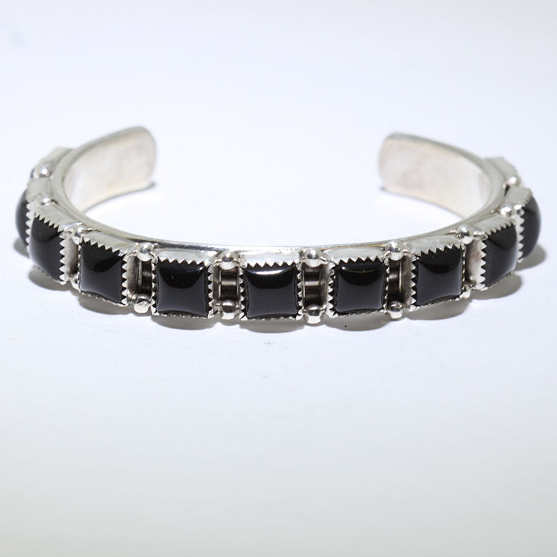 Bracelet en onyx par Phillip Yazzie 5-3/8"