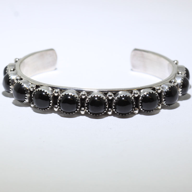 Onyx-Armband von Phillip Yazzie 5-3/8"