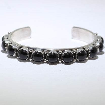 Bracelet en onyx par Phillip Yazzie 5-3/8"