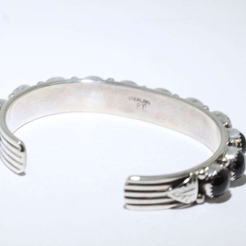 Bracciale in Onice di Phillip Yazzie 5-3/8"