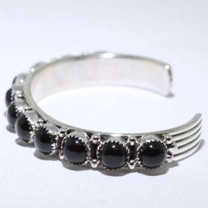 Bracelet en onyx par Phillip Yazzie 5-3/8"