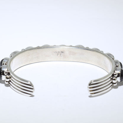 Bracciale in Onice di Phillip Yazzie 13,7 cm