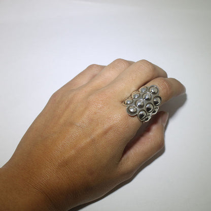 एलेक्स सांचेज़ की चांदी की अंगूठी, आकार 8