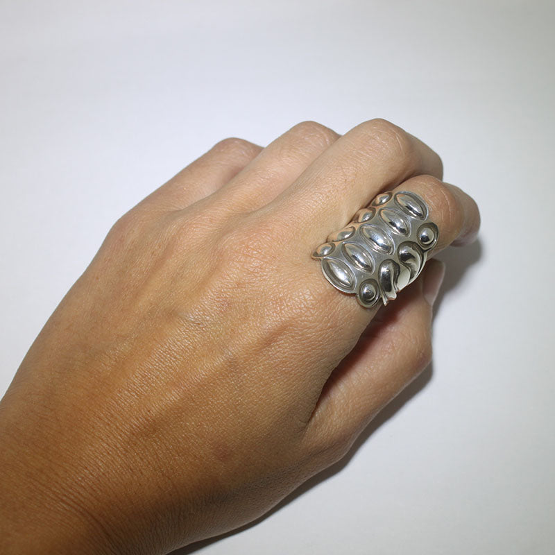 ایلکس سانچیز کی بنائی ہوئی چاندی کی انگوٹھی  سائز 7.5