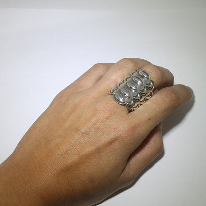 एलेक्स सांचेज़ की चाँदी की अंगूठी, आकार 10