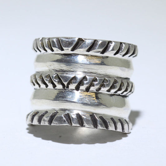 Coin Silver Ring by Ernie Lister- 8