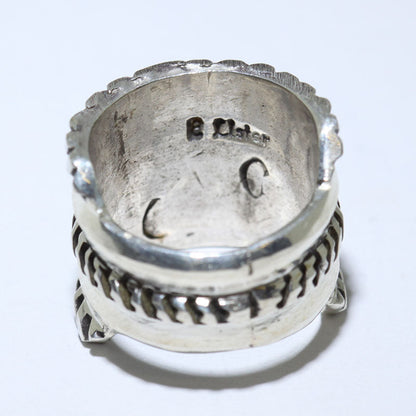 Anello in argento moneta di Ernie Lister - 8