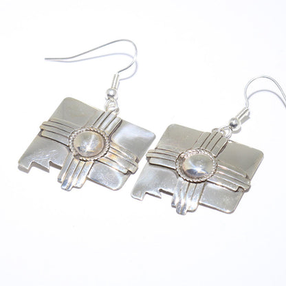 Silver Earrings by Navajo