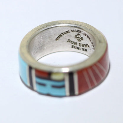 Inlay-Ring von Don Dewa Größe 8