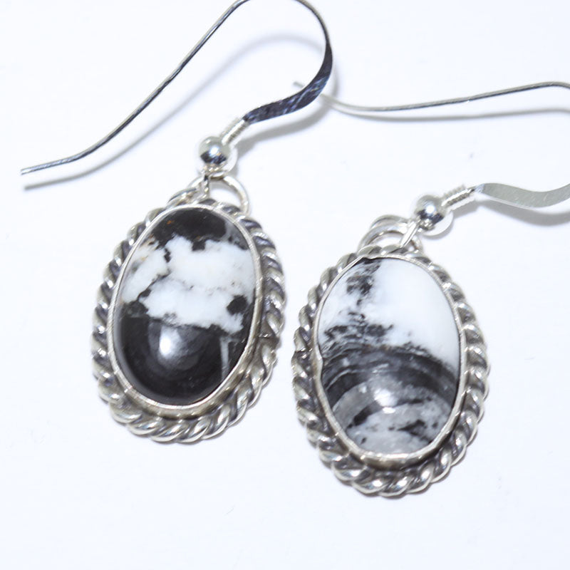 White Buffalo Earrings by Reva Goodluck