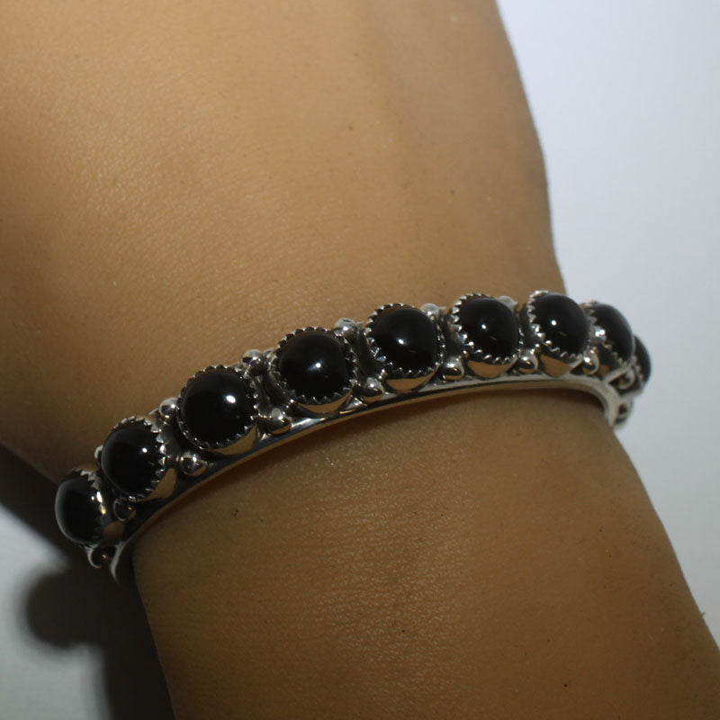 Onyx Bracelet by Phillip Yazzie 5-3/8"