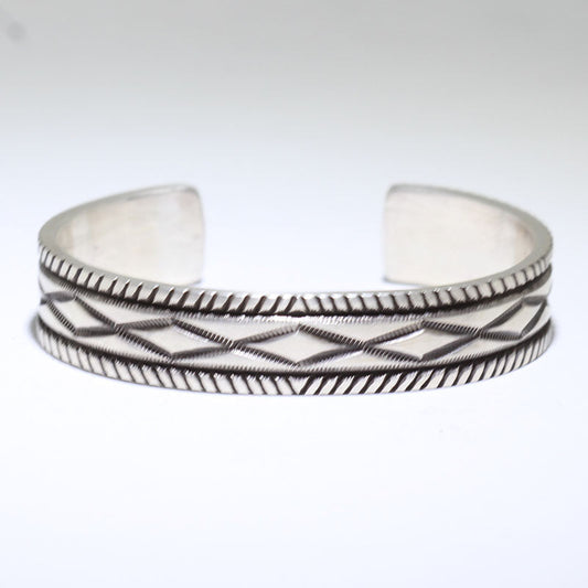 Bracelet en argent par Calvin Martinez 5-1/2"