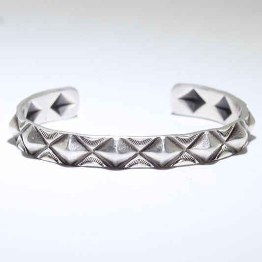 Bracelet en argent par Calvin Martinez 5-1/2"