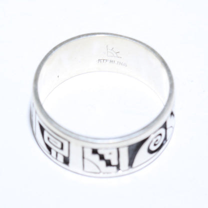 Bague en argent par Clifton Mowa - 15,5