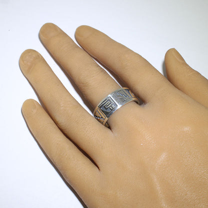 Zilveren Ring door Clifton Mowa - 15.5