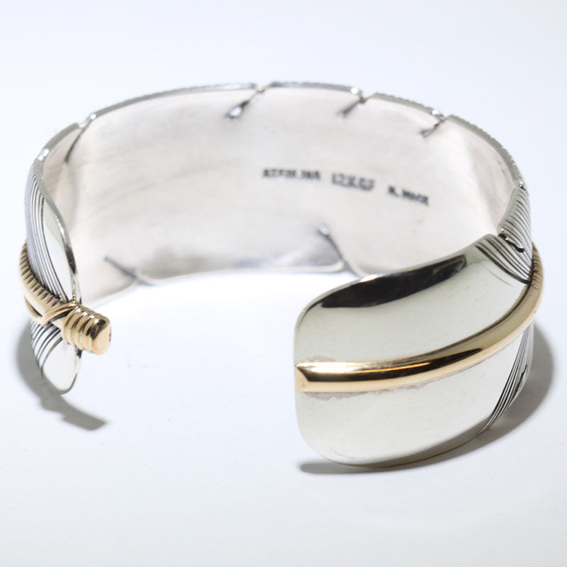Bracelet plume par Harvey Mace (1,0") (argent ou or)