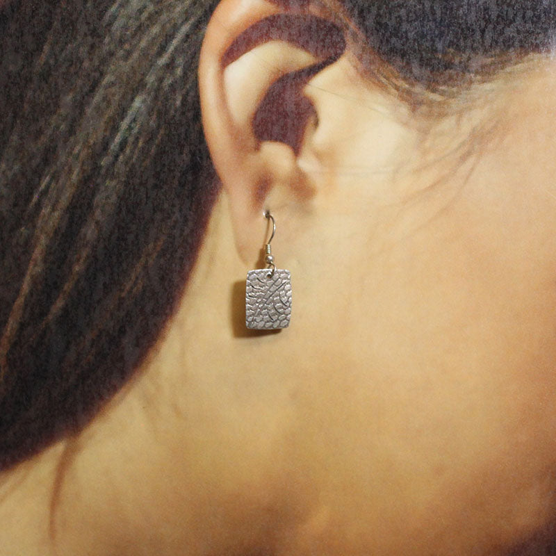 Silver Earrings by Steve Yellowhorse
