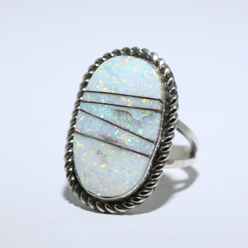 Cincin Opal oleh Navajo saiz 8