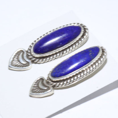 Lapis Earrings by Lyle Secatero