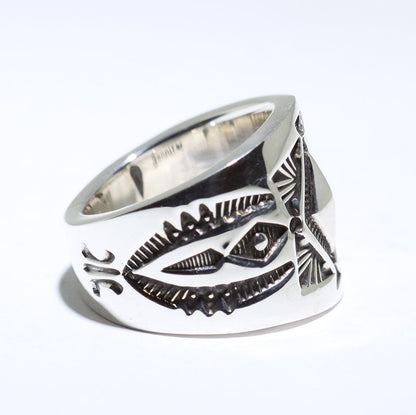 詹妮弗·柯蒂斯设计的银戒指 - 8号