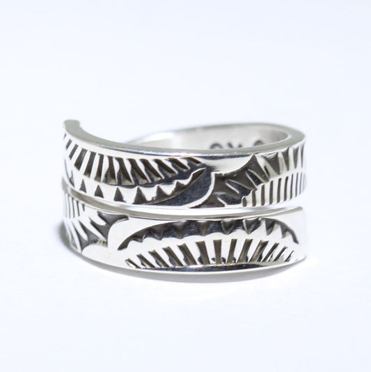 Anillo de plata por Steve Yellowhorse - 6