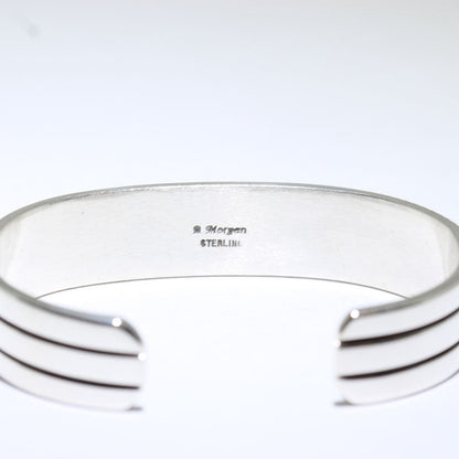 布鲁斯·摩根设计的银手镯 5-1/4英寸