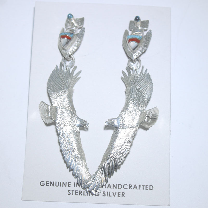 Eagle Earrings by Wil Paul Arviso