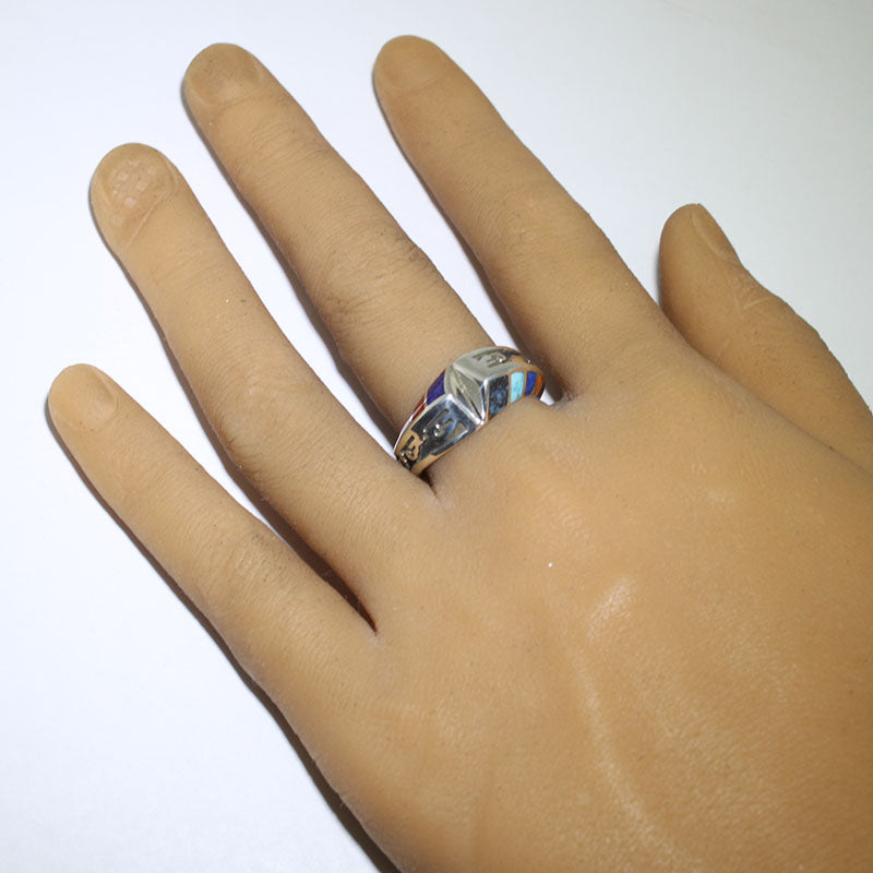 แหวนฝังลายโดย Lonn Parker - ขนาด 9.5
