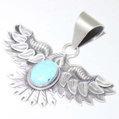 Kingman Eagle Pendant by Derrick Cadman