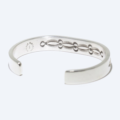 14K- und Silberarmband von Bruce Morgan, 5-5/8"